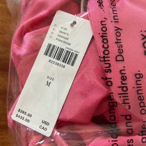 Eugenia Fernández Cutout Bubble Mini Dress NEW Size Medium Pink - Picture 3 of 4